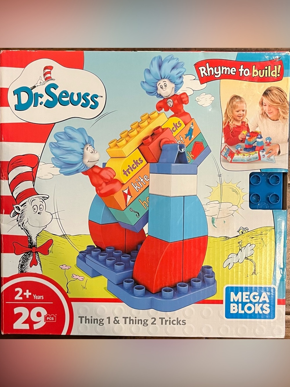 Dr. Seuss Mega Bloks Thing 1 & Thing 2 Tricks Building Set 29 Pieces